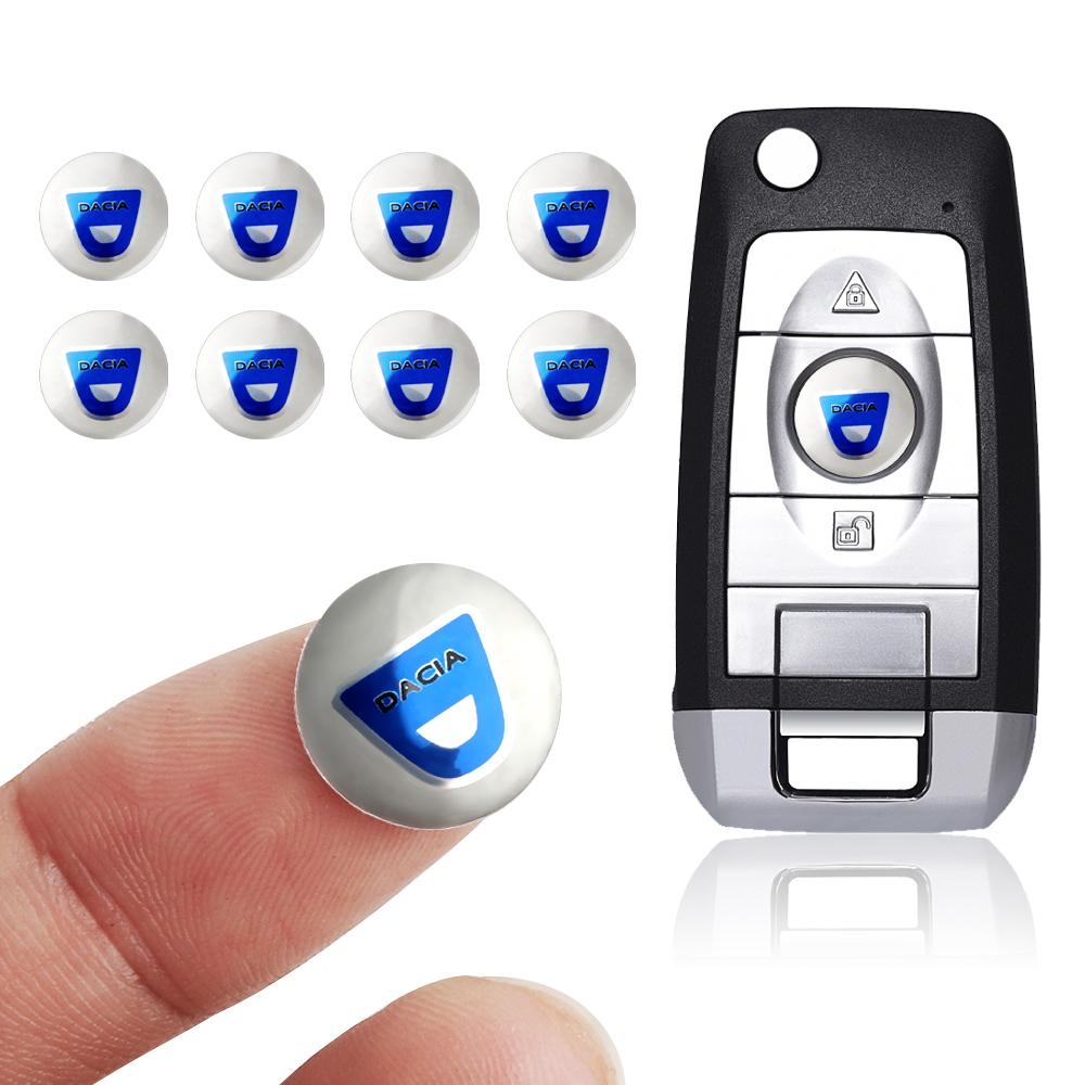 5/10/20Pcs 14mm Car Key Hole Stickers Emblem Decoration For Renault Clio Megane NDACIA Fluence Scenic Loguna Duster Logan Twingo