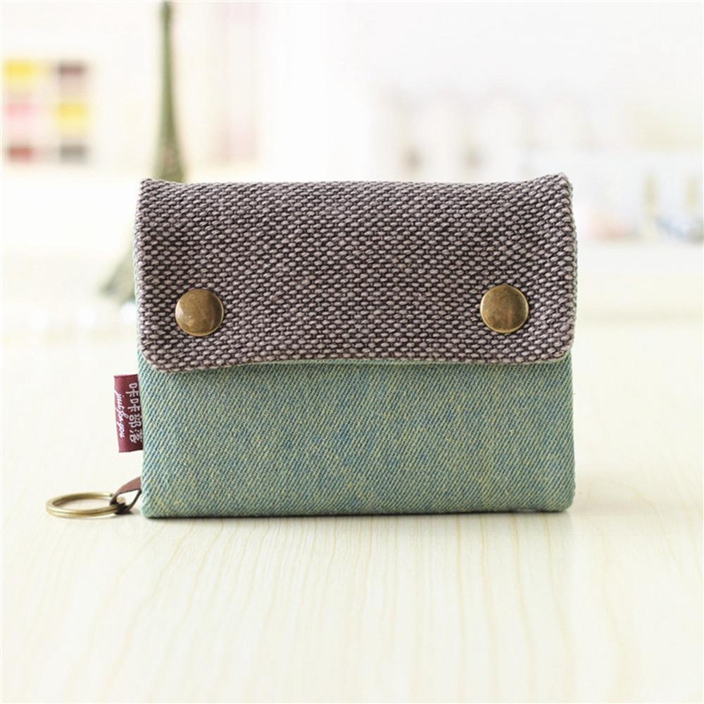 Print Maneki Neko Wallet Portable Zipper Short Wallet Multifunctional Canvas Coin Purse  Women