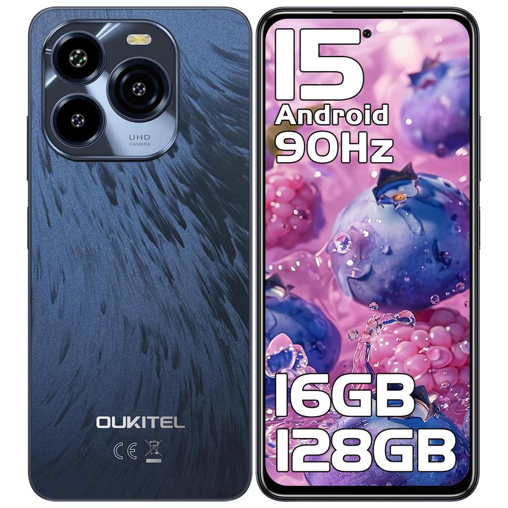 Smartphone OUKITEL C65 Android 15, Display 6.7" HD+ 90Hz, 16GB+128GB/1TB, Fotocamera 50MP, 5150mAh