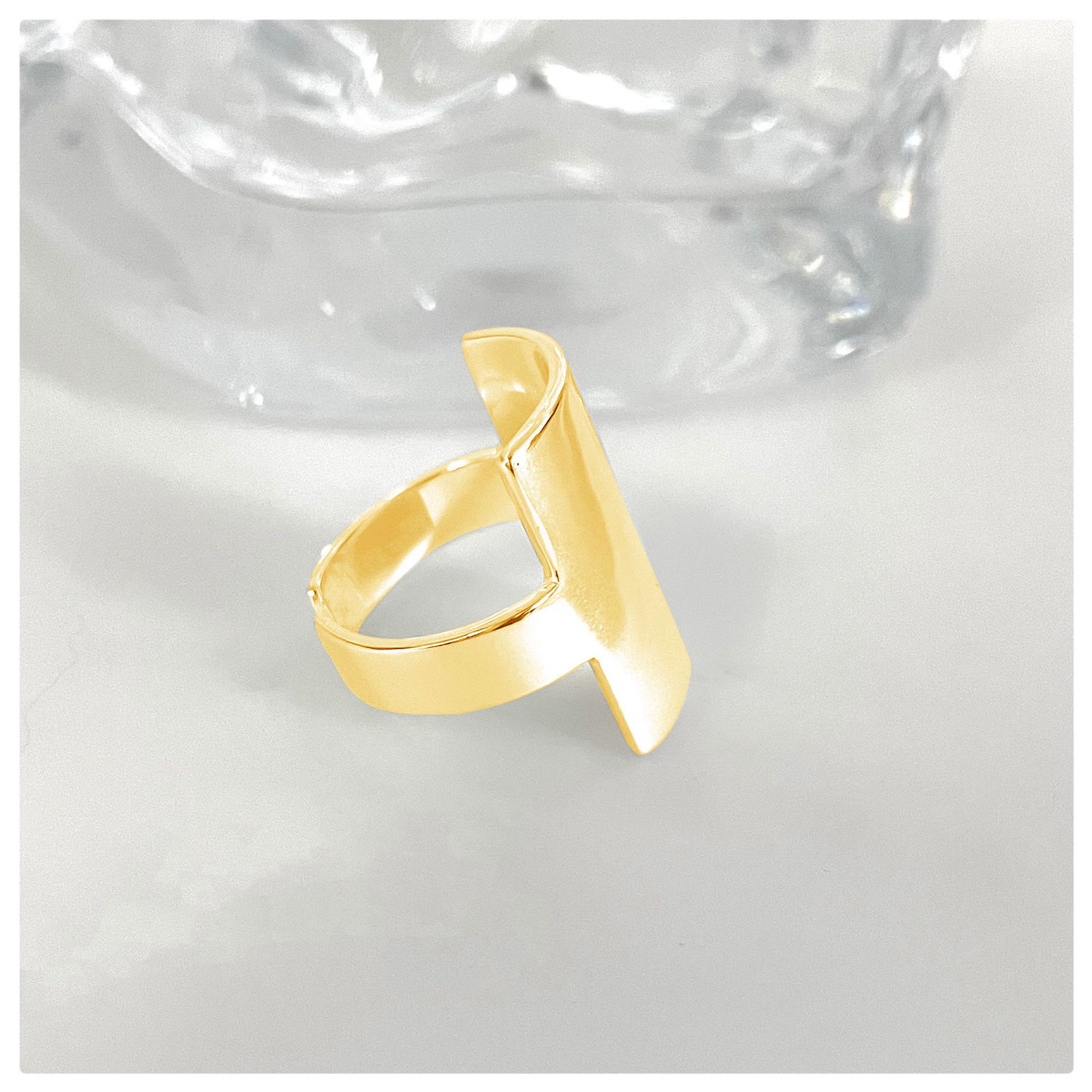 

Adjustable Art Deco Geometric Ring Square Glossy Round Arc Niche Fashion 100% Match Casual Women s Hand Jewelry