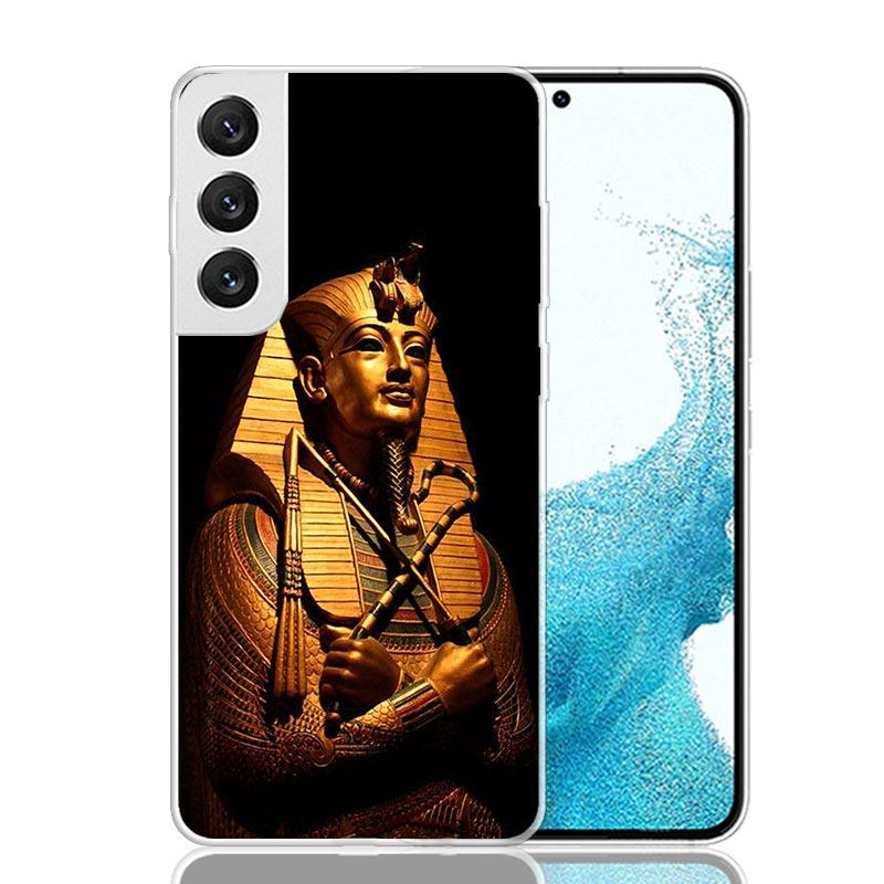 Egypt Nefertiti Anubis Ankh Pharaoh Phone Case For Samsung Galaxy S26 S25 Edge S24 S23 FE S22 Ultra S21 Plus S20 + Fundas Cover
