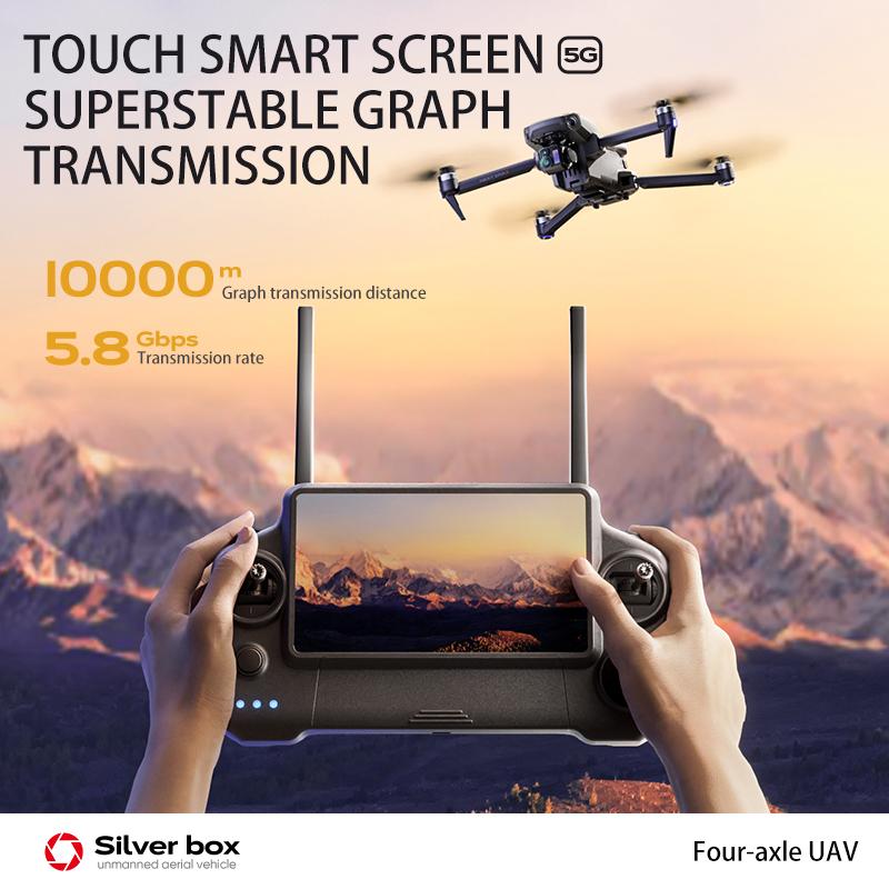 P7 MAX High-end Professional GPS Drone 8K with Screen Remote Control 20km Digital Image Transmission Brushless 5G WIFI 360° RC Quadcopter Toy