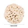 Parrots Chew Toy Birdcage Natural Pith Balls Chewing Toy Bird Biting Toy for Medium Large Birds Birdcage Hanging Toy