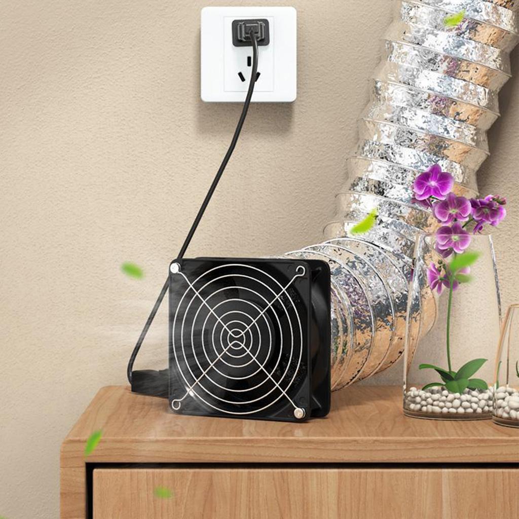 Adjustable Speed Solder Smoke Absorber Fume Extractor Fan Pipe Duct Exhuast Fan with Duct Hose Ventilation Fan US Plug