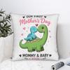 Our First Mothers Day Together Pillow Case Cute Funny Pillow Cover Design Pillowcases For Sofa Home Decor