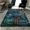 Cyber Crocodile Gallery Pattern Rug Floor Mat for Living Room or Bedroom Soft and Comfortable Carpet a Gift for Birthday and Holiday.