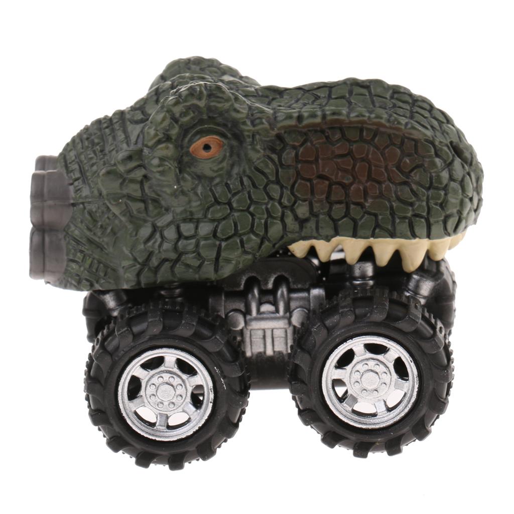 2Pc Kid Children Pull Dinosaur Figure Toy Tyrannosaurus & Backthorn