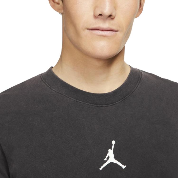 Jordan T Shirts Men's Black Crew Neck Moderate DA2695-010