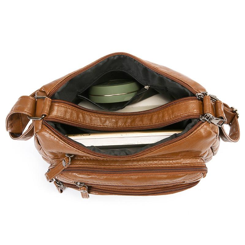 Women's Crossbody Bag Vintage Multi-Layer Shoulder Bag