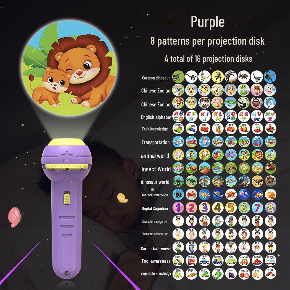 

Детский развивающий игрушечный проектор-фонарик