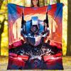 Bumblebee and Optimus Prime1 printed throw blanket—lightweight,soft,warm;versatile blanket for all seasons—perfect as &air-conditioning throw,nap blan