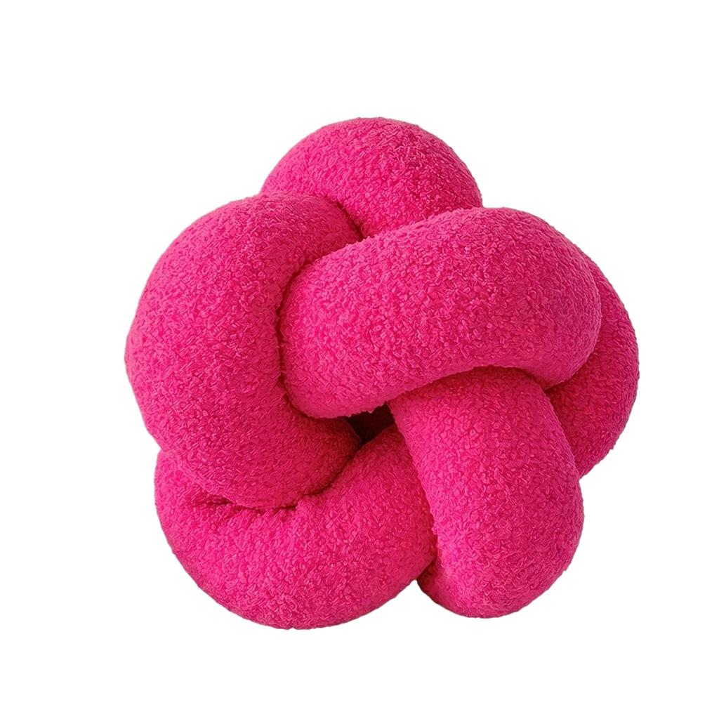 Handgeknüpftes Knotenkissen Dekoratives Weiches Plüschkissen für Wohnzimmer Schlafzimmer Sofa Stuhl Heimgebrauch Bequemes Stützendes Design