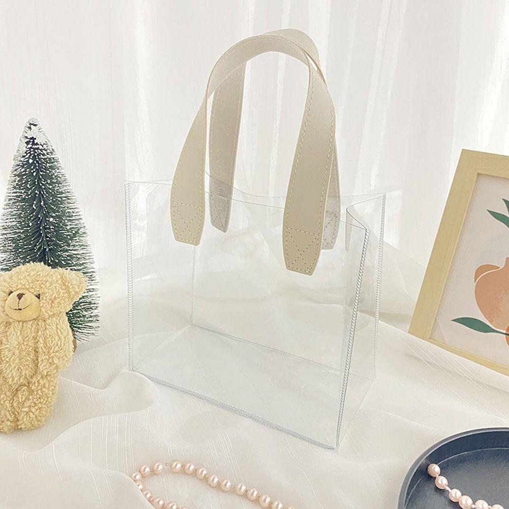 Bags Storage Bags Lipstick Makeup Bags Clear Tote Bags PVC Women Cosmetic Bags Transparent Handbags