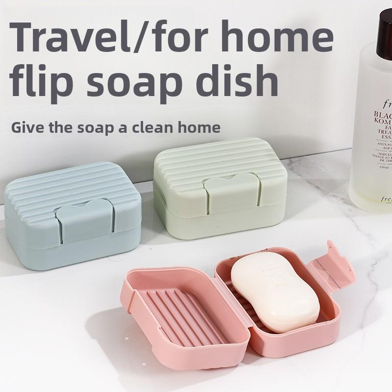 

1pcs Creative Travel Soap Box with Lid Sealed and Drainable Portable Small Soap Box for Business Trip Travel Soap Box 1PCS зелений