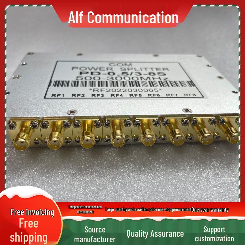 SMA RF 0.5-3GHz Microstrip Power Divider 1-to-8 High-Frequency Passive Splitter
