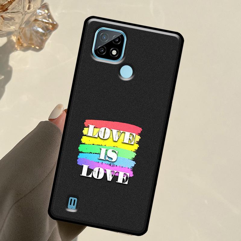 LGBT Pride Love For Realme C55 C51 C21Y C25S C75 C67 C61 C53 13 12 10 11 14 Pro Plus GT 6T 6 5 GT7 Pro Case