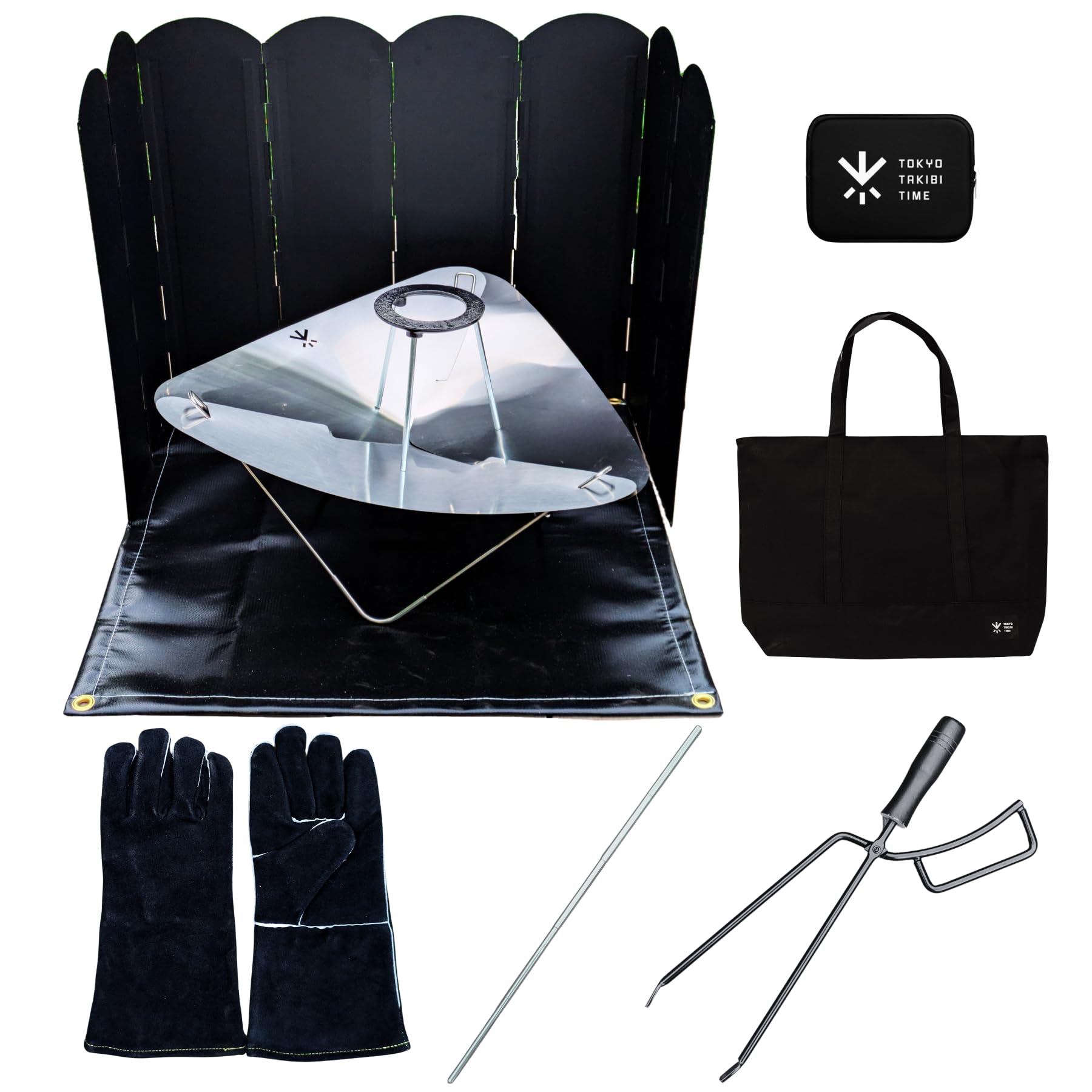 

TOKYO TAKIBI TIME Набор для разведения костра с открытым огнем, костер, костер, дрова для раздувания огня. В комплекте с вместительной сумкой для хранения.