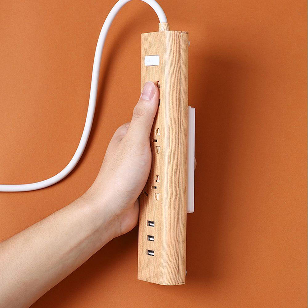 Fixer Hanger Adhesive Hook Power Strip Socket Extension Socket Holder Cable Organizer Panel Holder