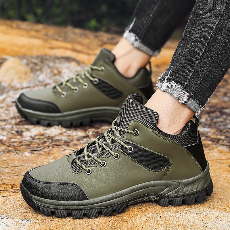 Hiking shoes men's large size outdoor casual hiking shoes fashion field sports travel shoes wear-resistant labor insurance shoes