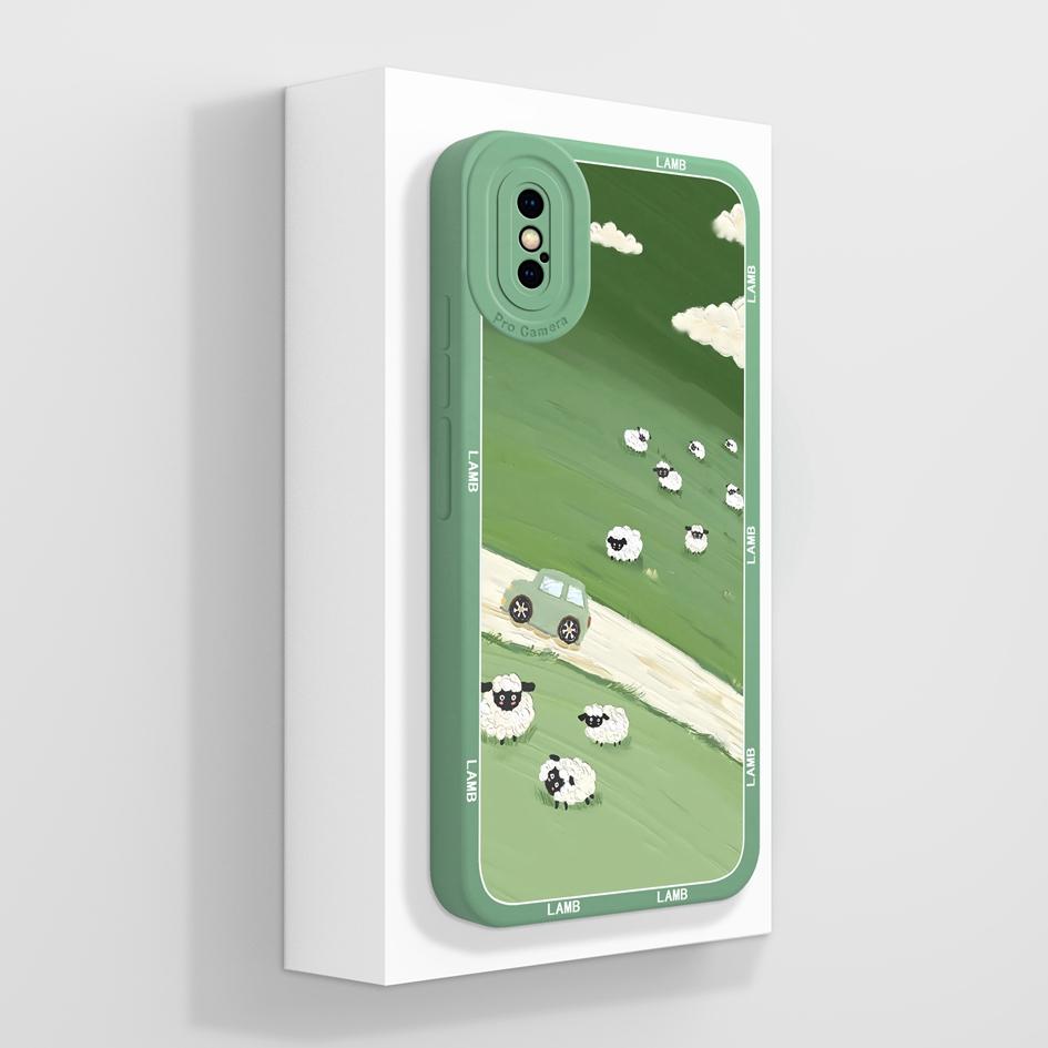 Pro Apple iPhone X XR XS SE 6 7 8 11 12 Pro Max Plus Mini Pouzdro na telefon Luxusní Vzor Květů Měkký Tekutý Silikon Protiskluzový Ochranný Pro iPhone Kryt