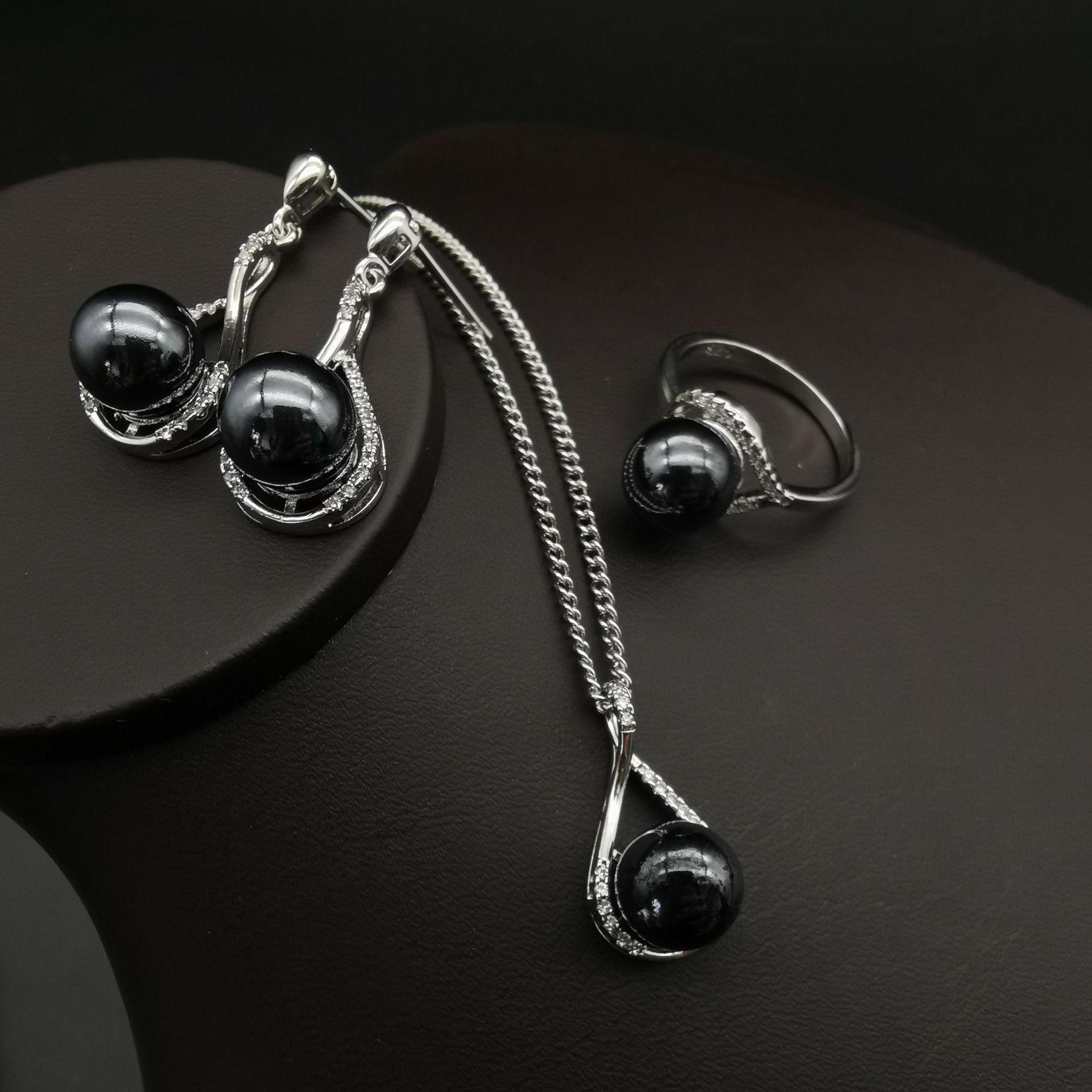 

Милый стиль Instagram, хит продаж, ожерелье из пресноводного жемчуга, набор аксессуаров Ring size 10