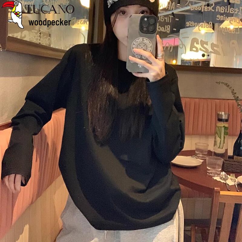Woodpecker Women's Casual Long-Sleeve T-Shirt