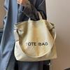 Thickened Canvas Retro Tote Bag Premium Sense Handbags Commuter Bag Large Capacity Student Shoulder Bags for Women