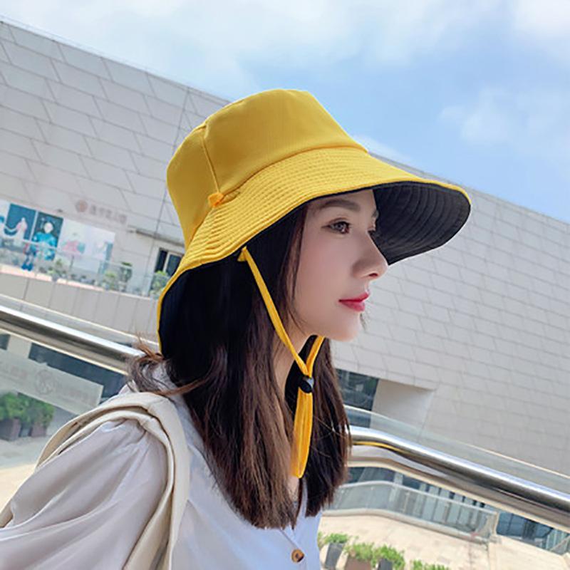 Reversible Sun Hat For Women - Wide Brim Sun Protection Bucket Hat, Spring And Summer Style
