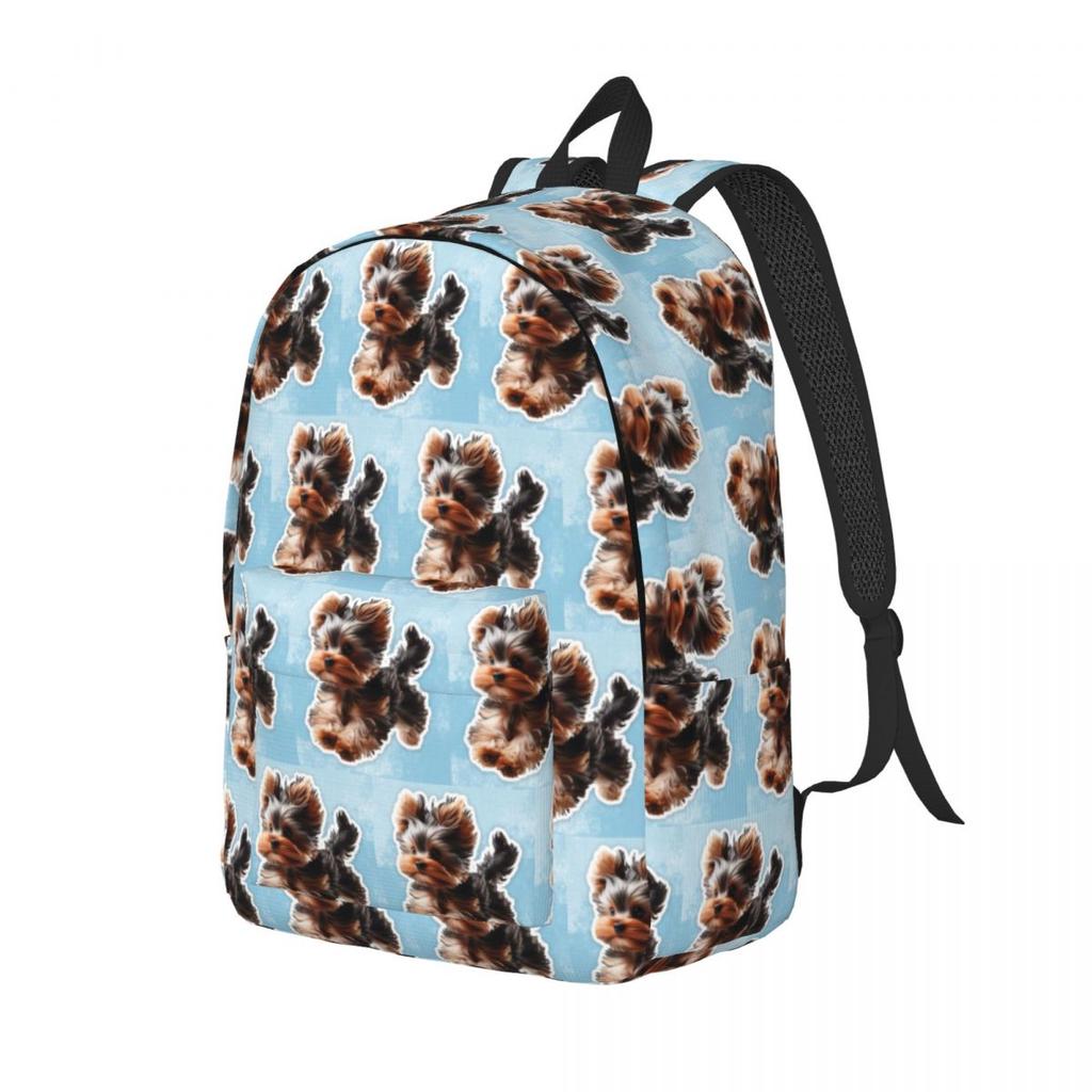 Yorkshire Terrier Dog Pattern Backpack Hot Sale Daypack Large Capacity Boys Girls BookBag School Bag Shoulder Bags for Men Women