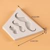 Bowtie Mustache Silicone Molds Nonstick Fondant Cake Molds Cake Decorating Tool for Truffles Cheesecakes Easy To Clean