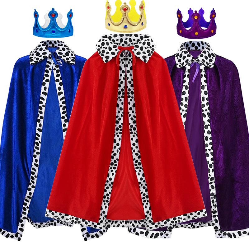 Multicolor Parent-Child Costume Cloak for Halloween, Christmas, and Parties