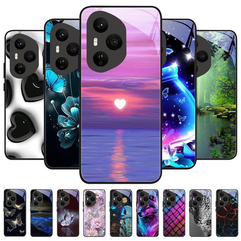 For Honor 400 Pro 5G Case Luxury Tempered Glass Anti-Fall Cover For Honor400 Pro 400Pro Phone Back Shell Shockproof Fundas Capa
