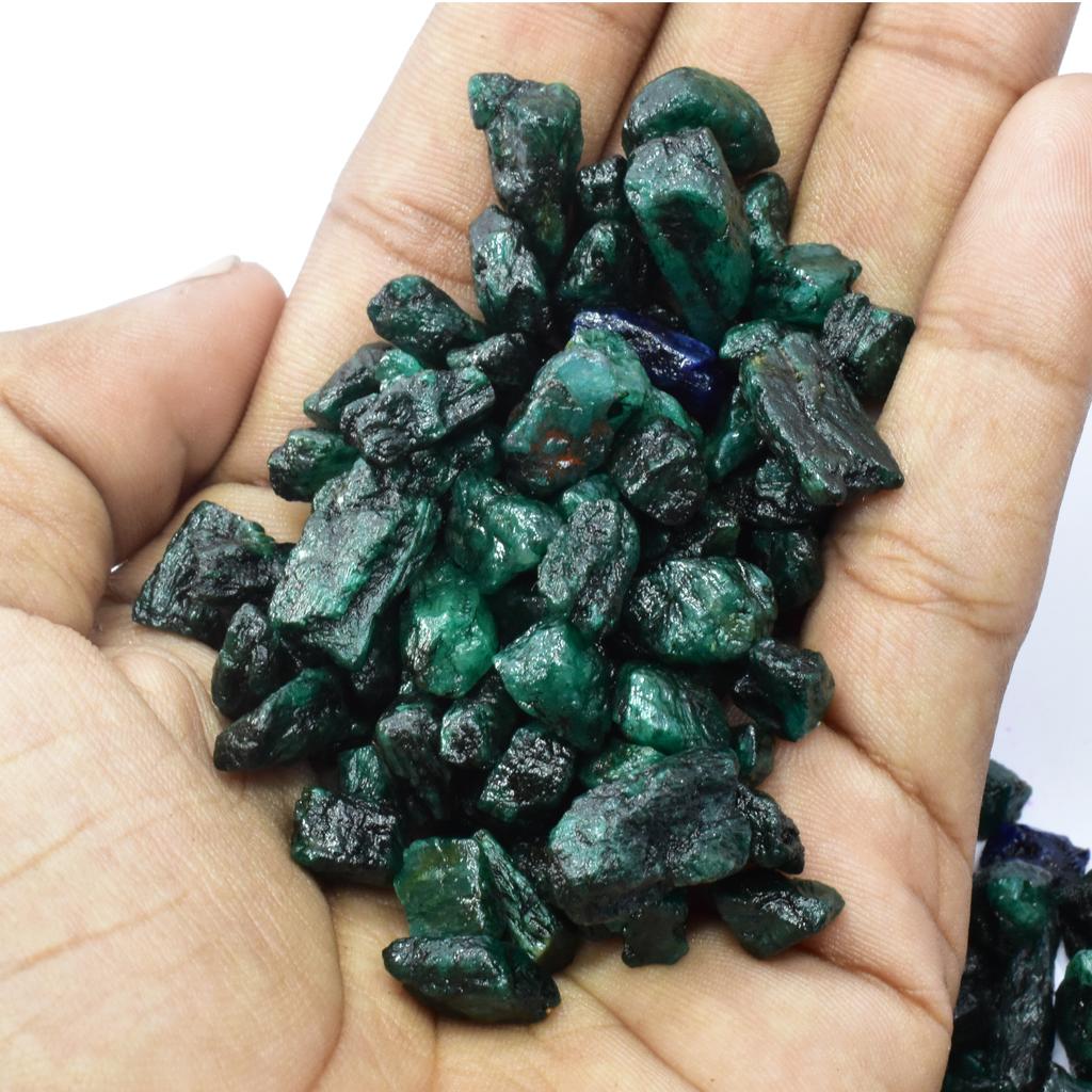 Natural Green Emerald Uncut ROUGH Lot Loose Gemstone 190.56 Carat