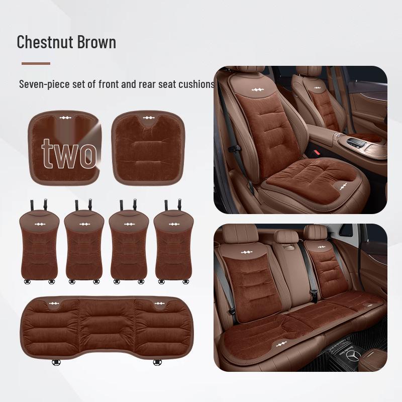 Winter Flannel Car Seat Cushion for BYD Equation Leopard: Titanium 3, 7 & Leopard 5, 8 - Thickened & Non-slip