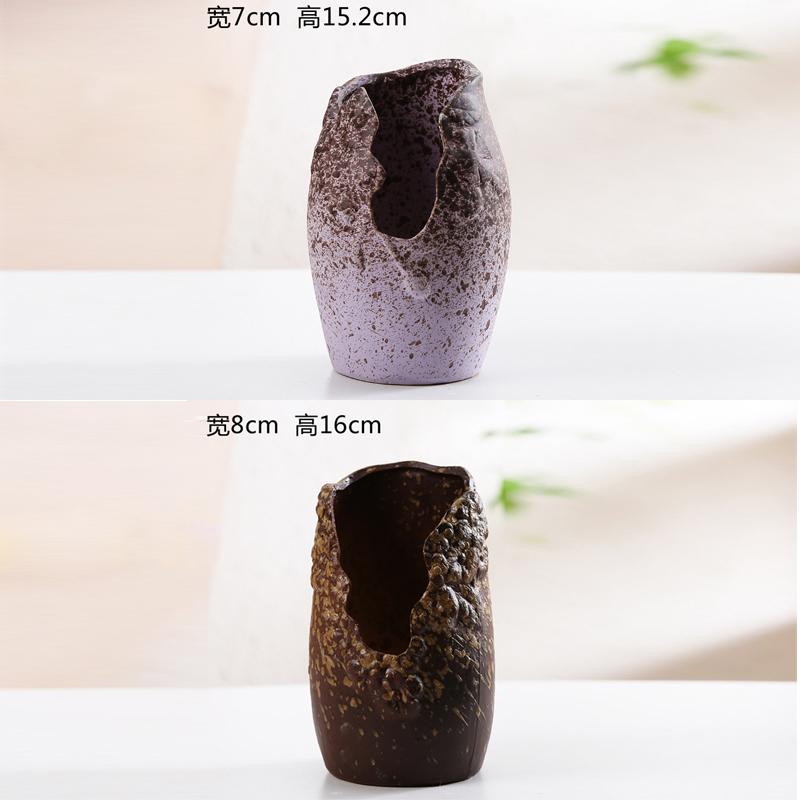 

Керамічна ваза креативна особистість сукулентний квітковий горщик пористий великої місткості поступово змінює колір китайський сад вулична прикраса