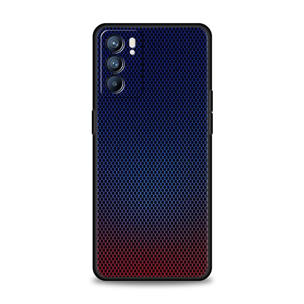 Carbon Fiber Case For Oppo Find X6 Pro X5 A54 A53 A52 A9 2020 A15 A95 A17 A16 A76 A74 A57 Reno7 Reno6 Pro Plus 5G Black Cover