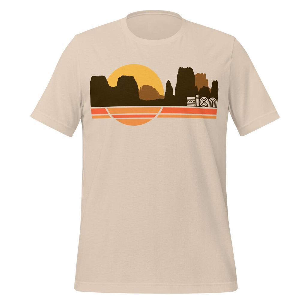 Zion National Park T-shirt Mens Kids Womens - Retro Utah Sunset Design