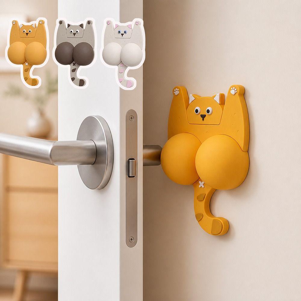 Soft Cushioning Anti-Collision Pad Self Adhesive Cat Door Bumper New Door Stopper Pad Home Safety