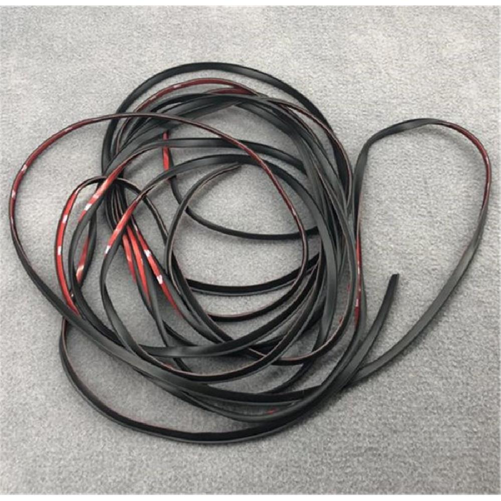 5M Slanted T-Type Seal Strip Car Headlight Bumper Lip Fender Rubber Weatherstrip