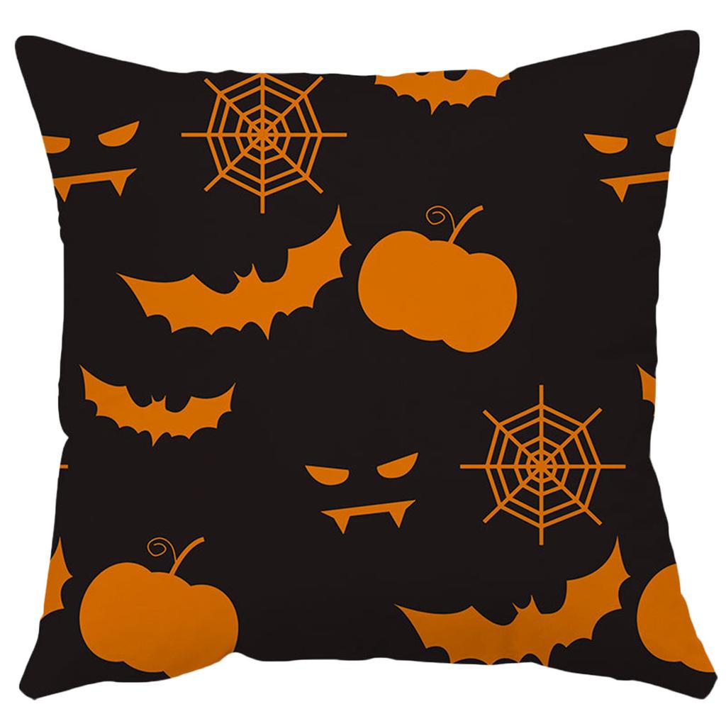 Halloween Pillowcase Cushion Case Home Decoration Short Plush Cushion Cover 18 18 Inches