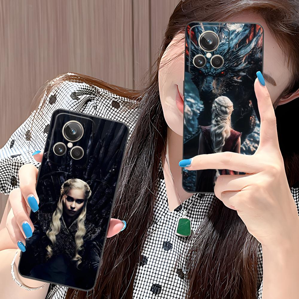 Dragon Queen Matte TPU Mobile Phone Case for Realme 15 14 13 12 11 10 9 Pro Plus T I Lite 5G Colorful Printing Cover