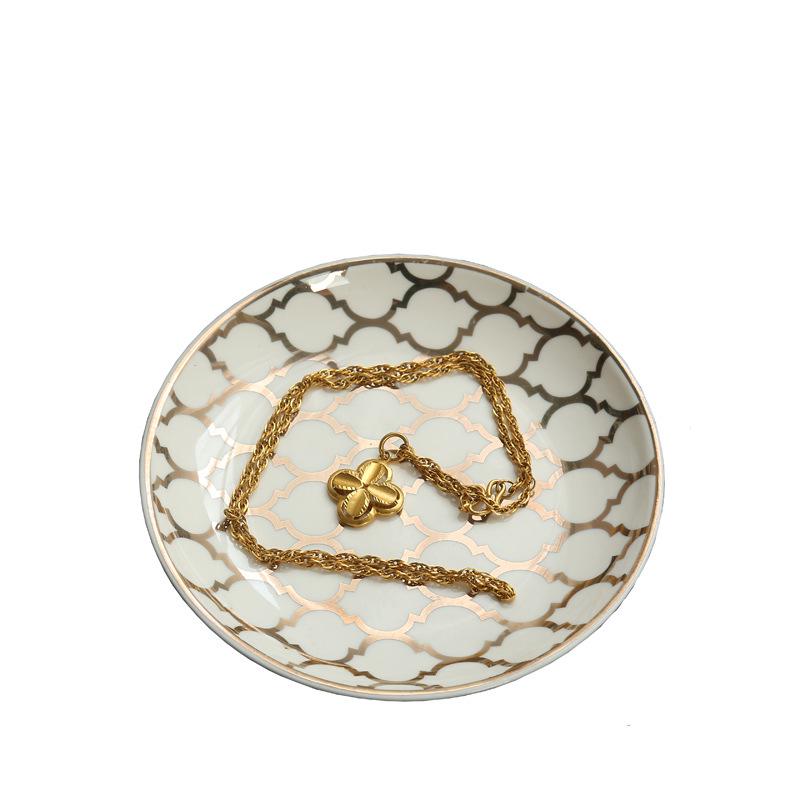 Nordic Ceramic Jewelry Dish - Square, Heart, Hexagon, Feather Shapes, Customizable Logo