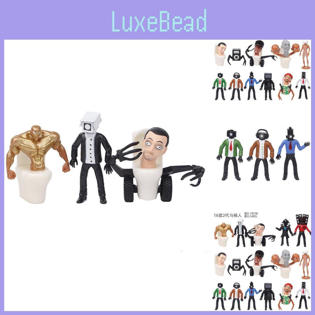 Skibidi Toilet Figur PVC Anime Charakter Modell Sammelspielzeug für Schreibtischdekoration