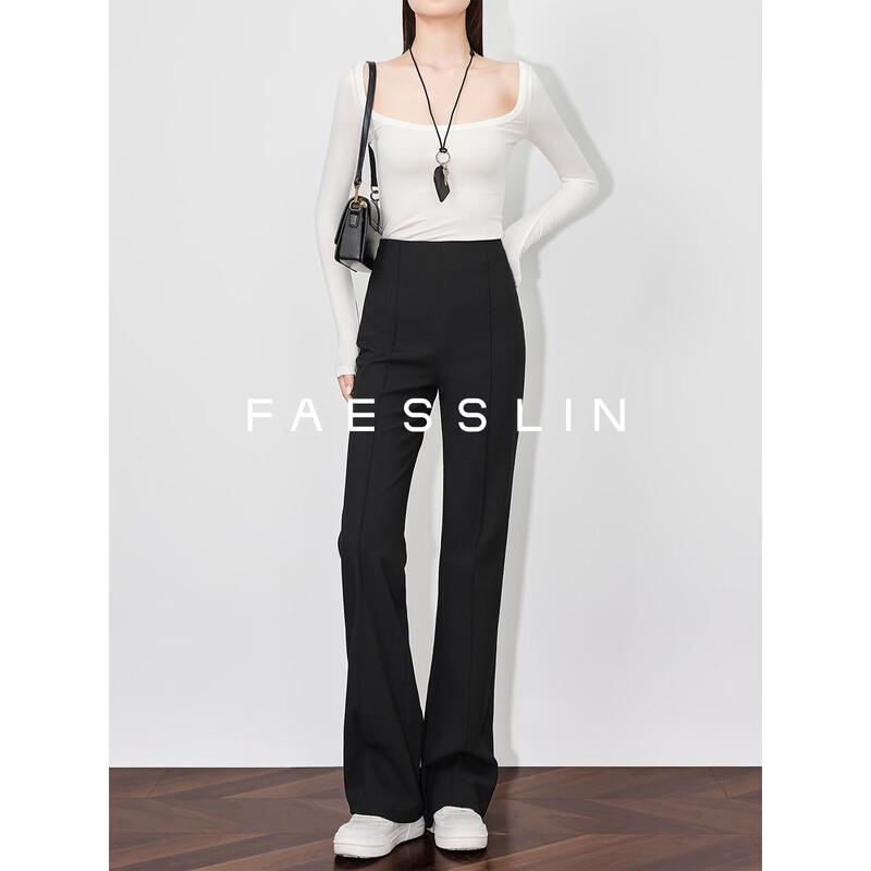 FAESSLIN Women s High-Waisted Flared Suit Pants L