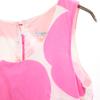 Marimekko Floral No Sleeve Mini Dress 36 Pink Women Used