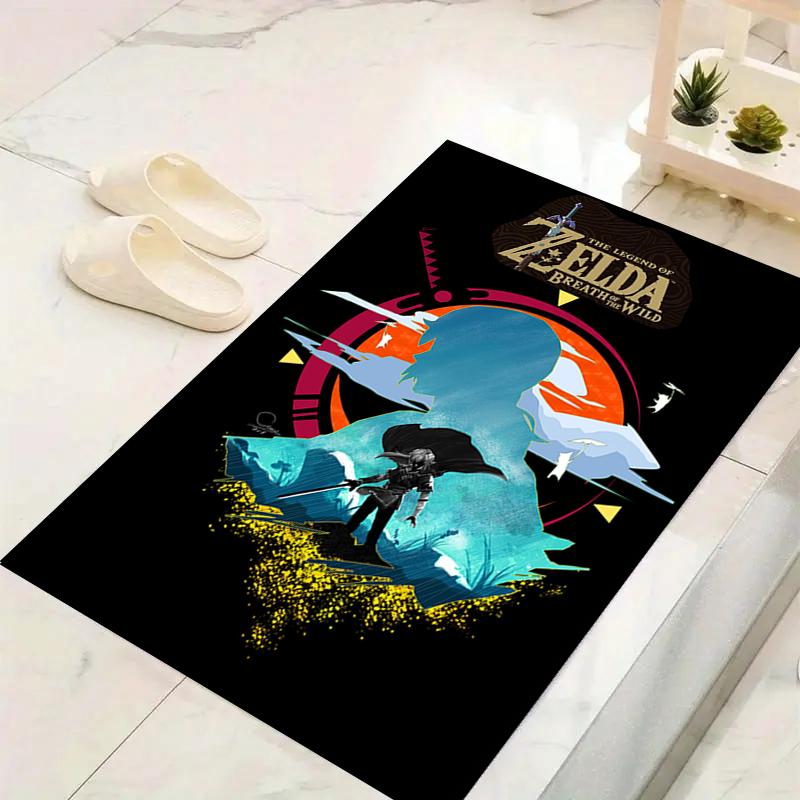1Pc Wild Adventure Hyrule Rug, Office Carpet Indoor Outdoor Doormat, Non-Slip, Comfortable, Living, Christmas Halloween,  Xmas Gift L1287