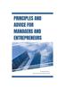 The Principles and Advice for Managers and Entrepreneurs Book