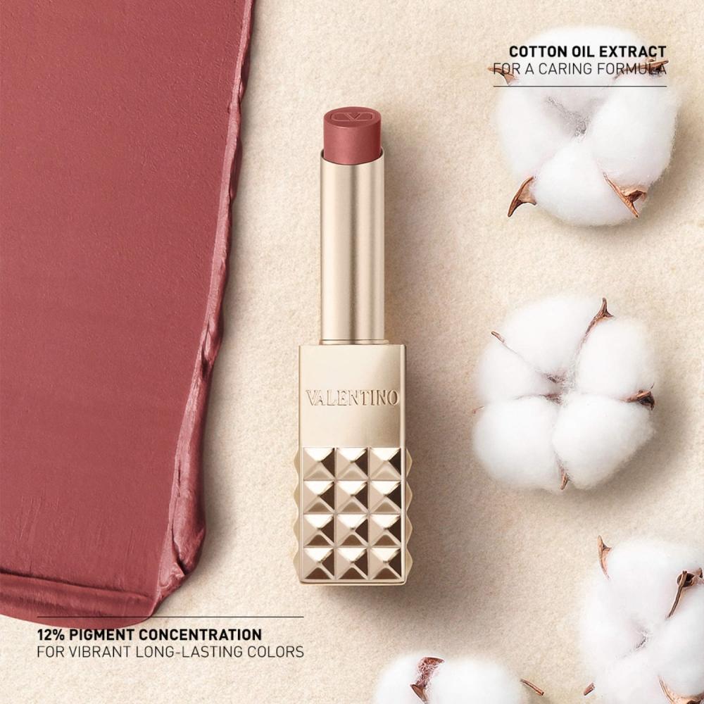 VAlentino Spike VAlentino Buttery MAtte Lipstick 1.6 Oz 28.3 G 123r Spike A Pose mAuve Nude