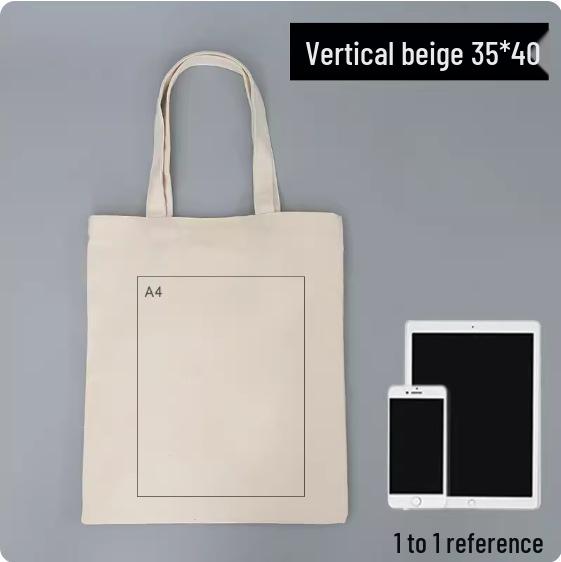 Custom Logo Canvas Cotton Tote Bag for Advertising