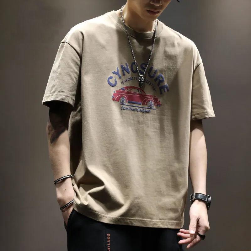 

GMXIA Мужская мода Повседневные топы и футболки Лето Весна XXXL хаки